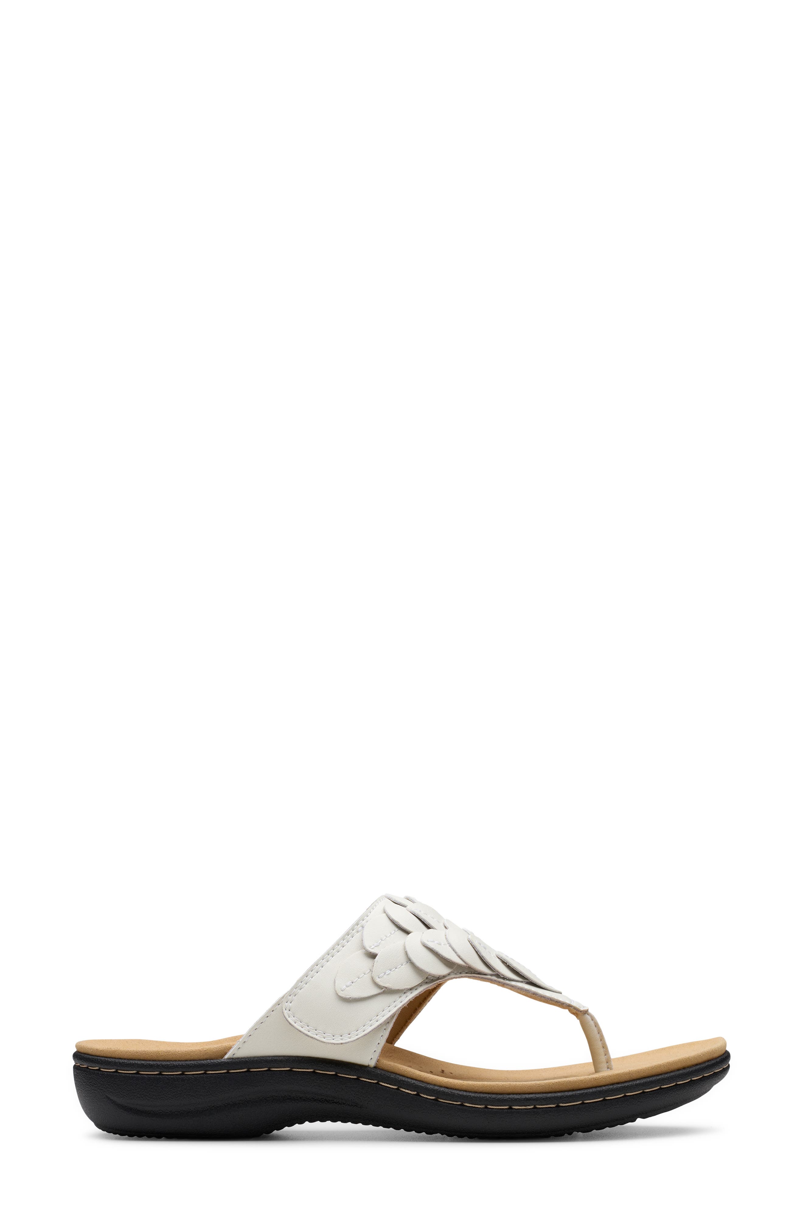 Clarks<sup>®</sup> Laurieann Palm Sandal, Alternate, color, Off White Leather