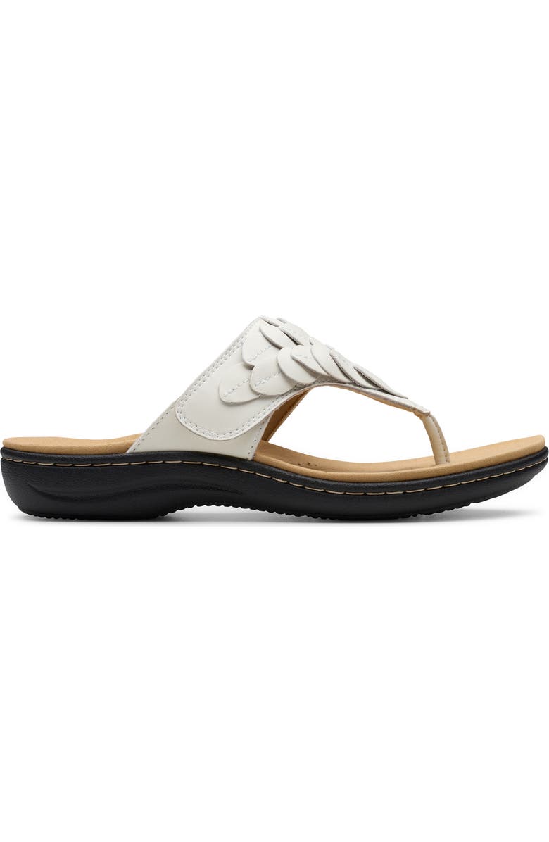 Clarks<sup>®</sup> Laurieann Palm Sandal, Alternate, color, Off White Leather