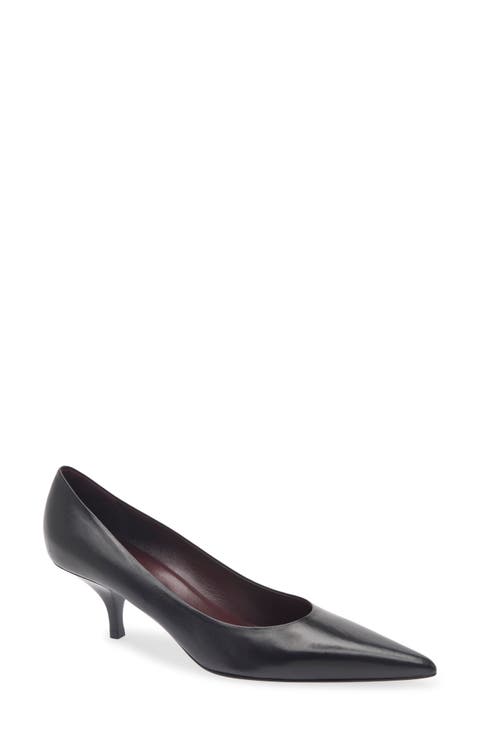Lili Kitten Heel Leather Pump