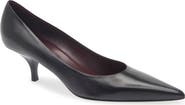 The Row Lili Kitten Heel Leather Pump