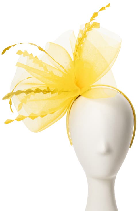 Crinoline Net & Feather Fascinator