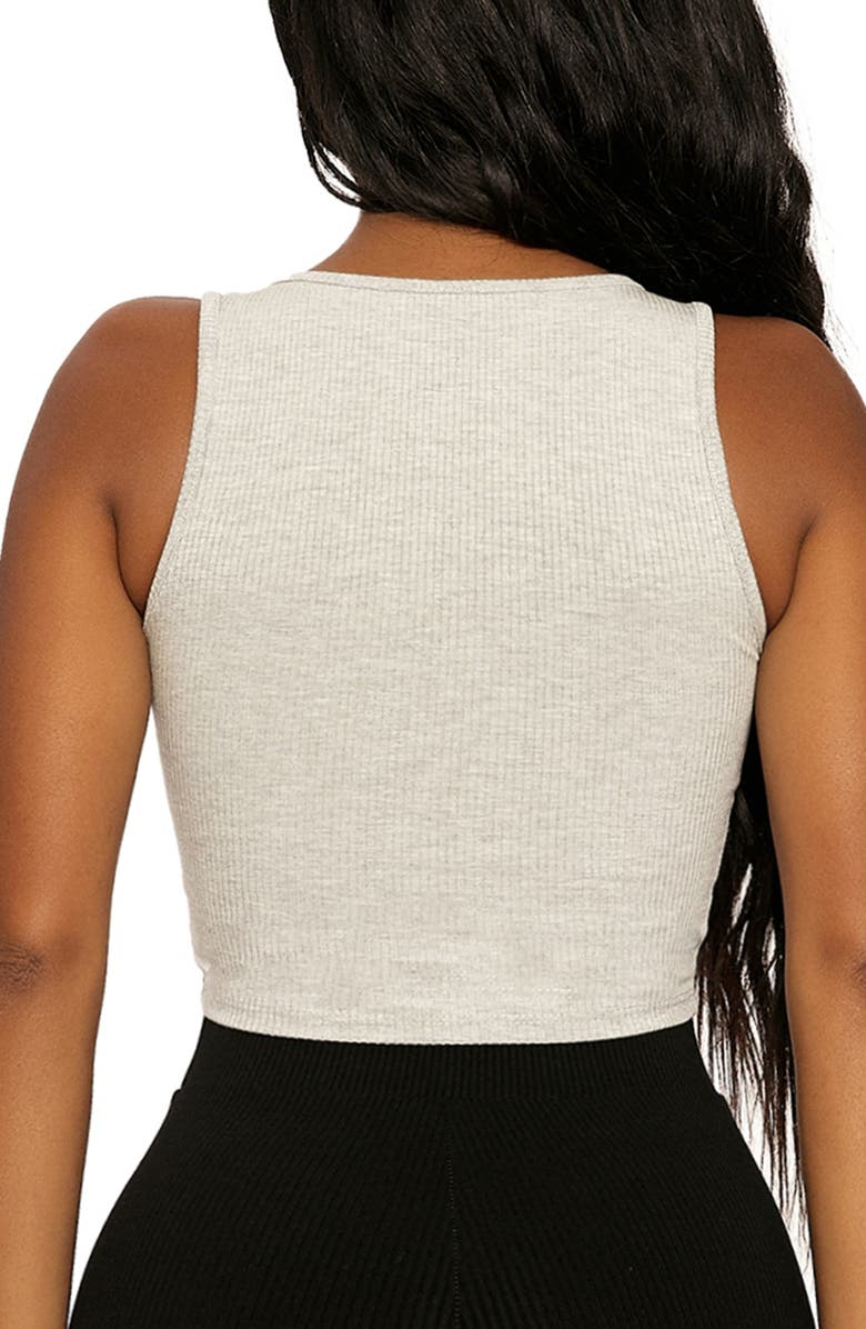 Naked Wardrobe Ribbed Tank, Alternate, color, H Grey