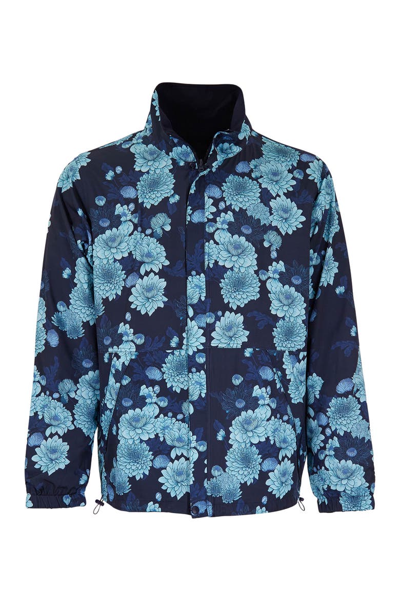 Pascali Reversible Performance Jacket, Alternate, color, Serious Floral Navy