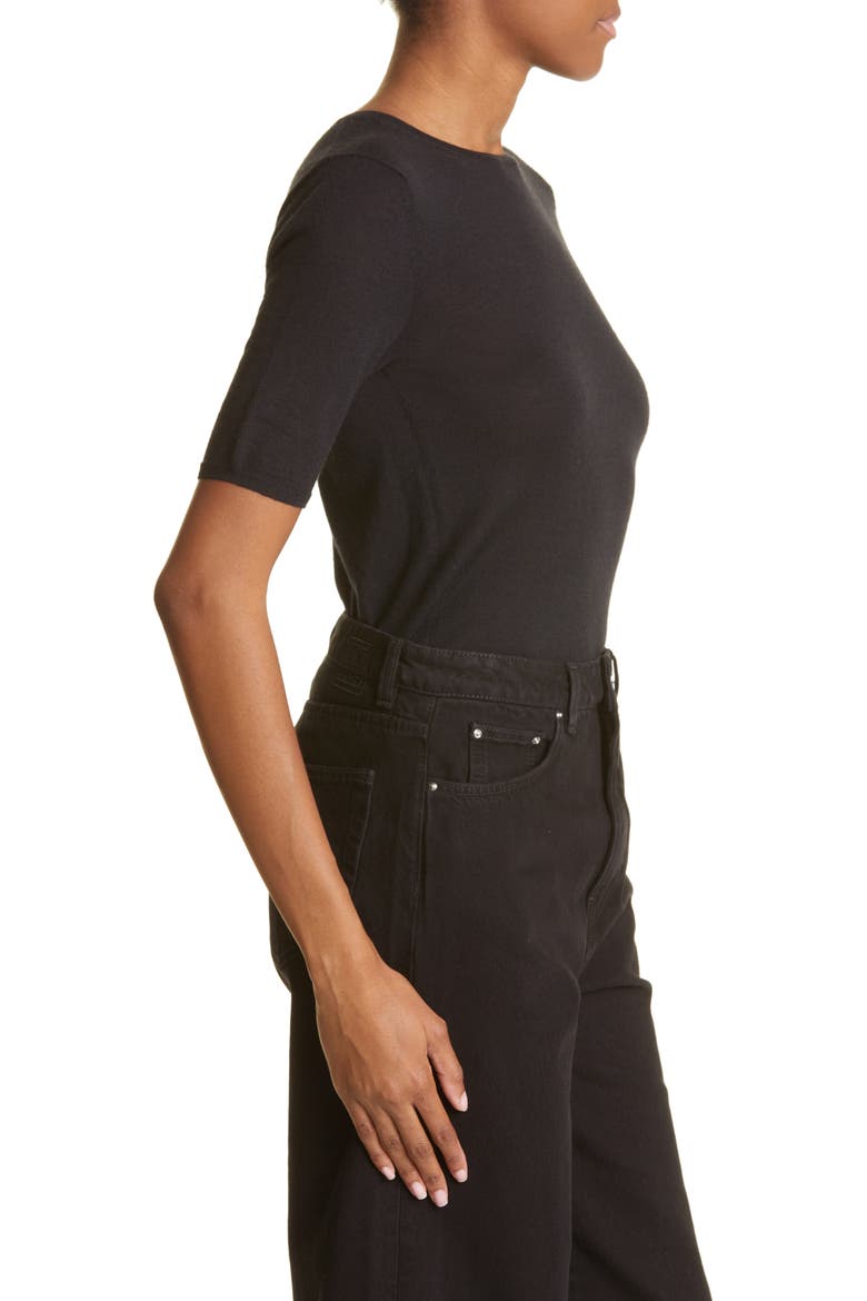 Cotton T-Shirt, Alternate, color, BLACK
