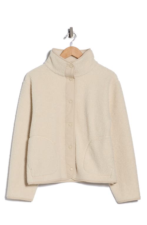 Z By Zella Faux Shearling Solid Hybrid Jacket In Neutral
