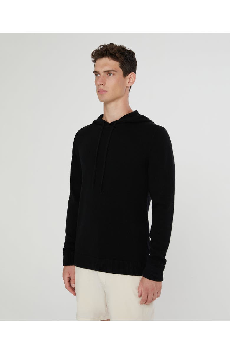 Onia 100% Cashmere Hooded Pullover, Main, color, Black