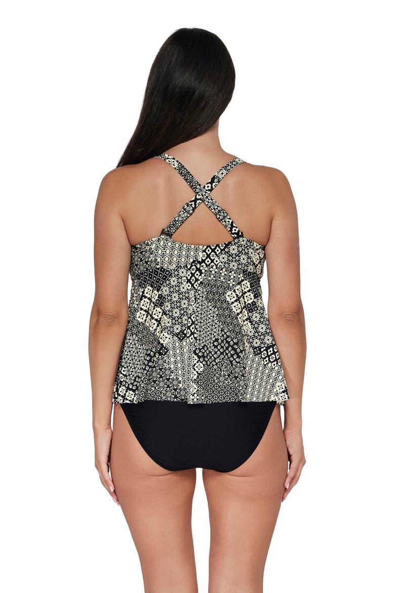 Marin Tankini Swimsuit Top, Alternate, color, Venice Seagrass Texture