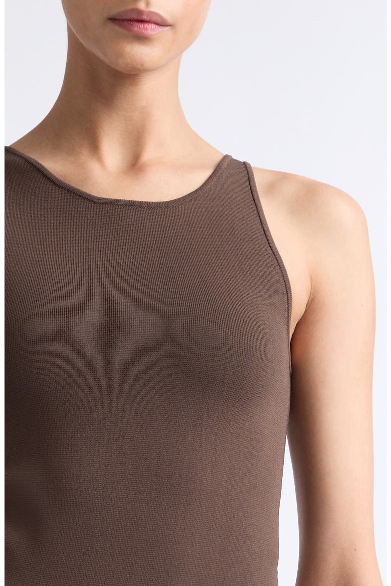 Classic Compact Knit Tank, Alternate, color, WALNUT