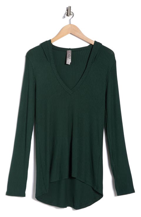 Hooded High-Low Tunic