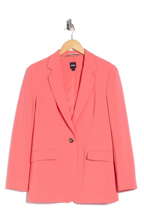 Jocaluah One-Button Blazer