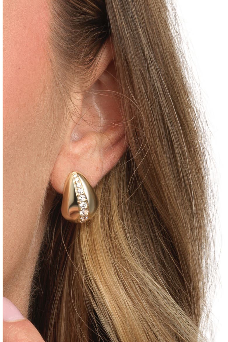 Diamond Cloud Lab Diamond Earrings in 14K Gold, Alternate, color, Yellow Gold