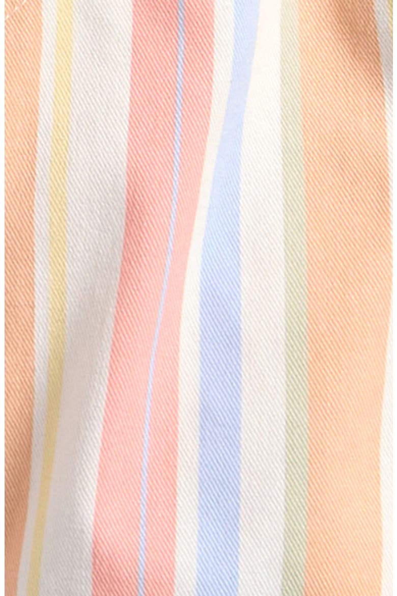 Kids' Stripe Cotton Twill Jacket & Shorts Set, Alternate, color, PEACH MULTI