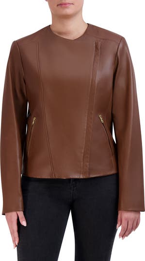 【Cole Haan】ジャケット/ Women's Asymmetrical Leather Jacket Cole Haan Asymmetric Leather Jacket | Nordstromrack