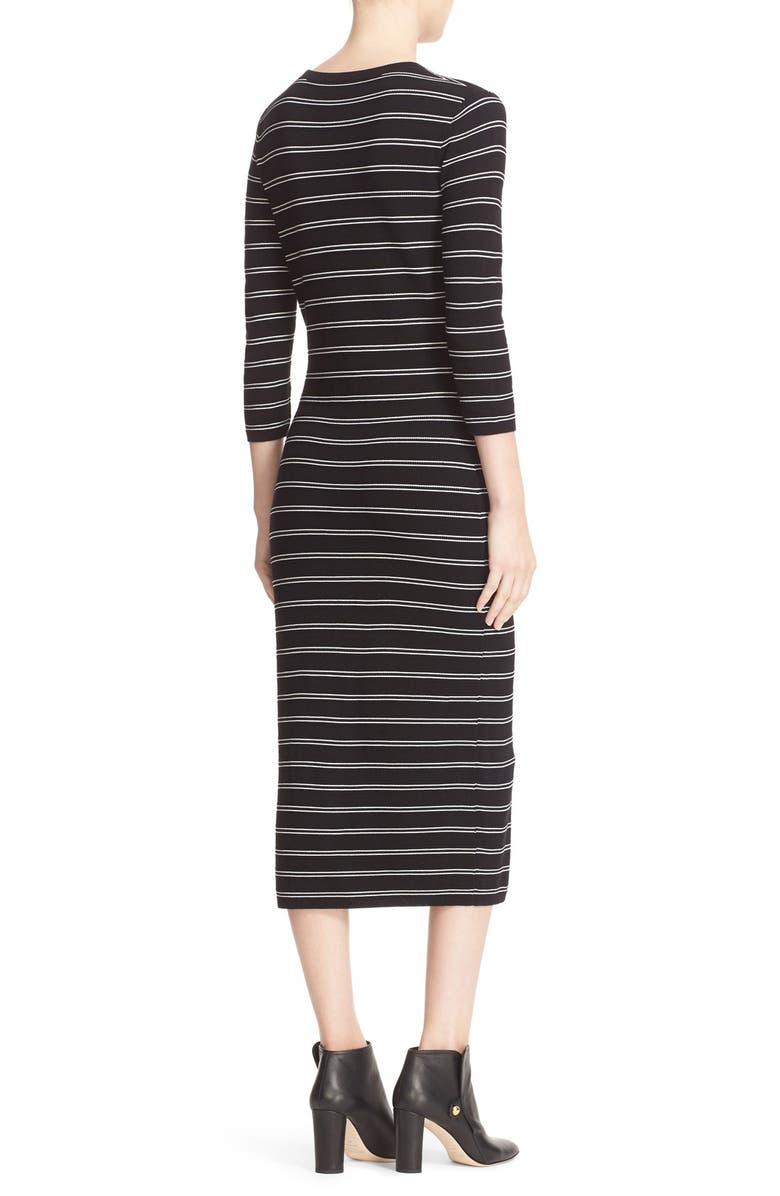Theory 'Delissa B' Stripe Textured Knit Maxi Dress, Alternate, color,