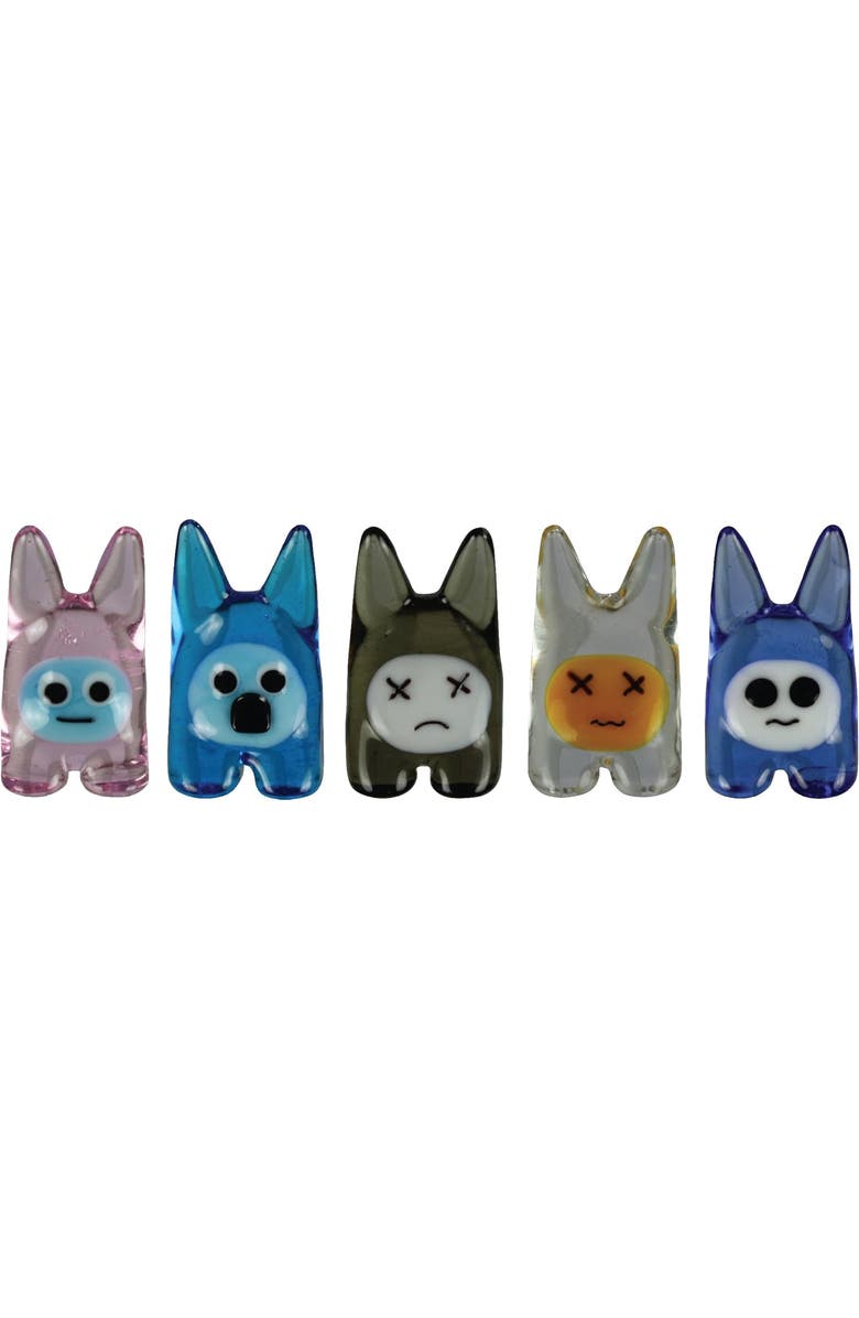 Brainstorm Buneez Glass World Miniature Glass Figurines 5 Pack, Main, color, Multicolored