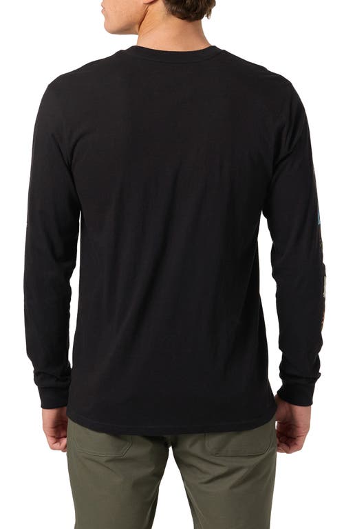 O'neill Vibez Long Sleeve Graphic T-shirt In Black