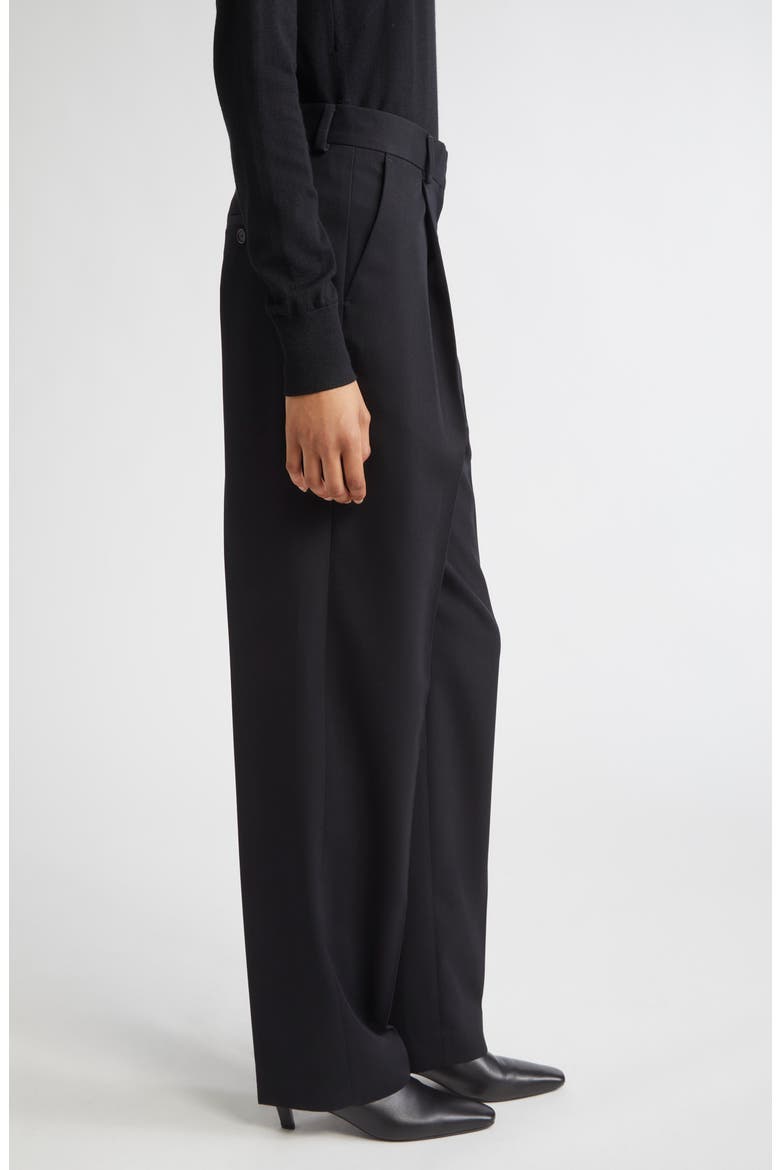 Pleated Trousers, Alternate, color, BLACK