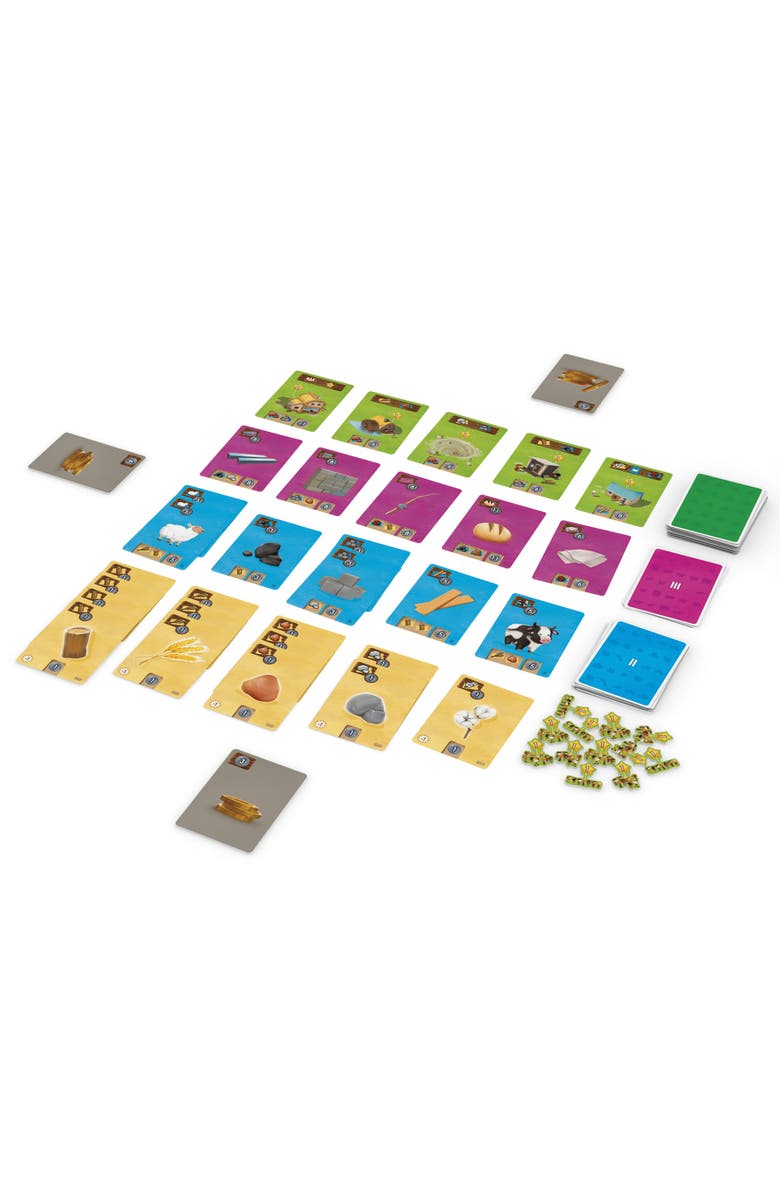 IELLO Little Factory Resource Management & Building Card Game, Alternate, color, 