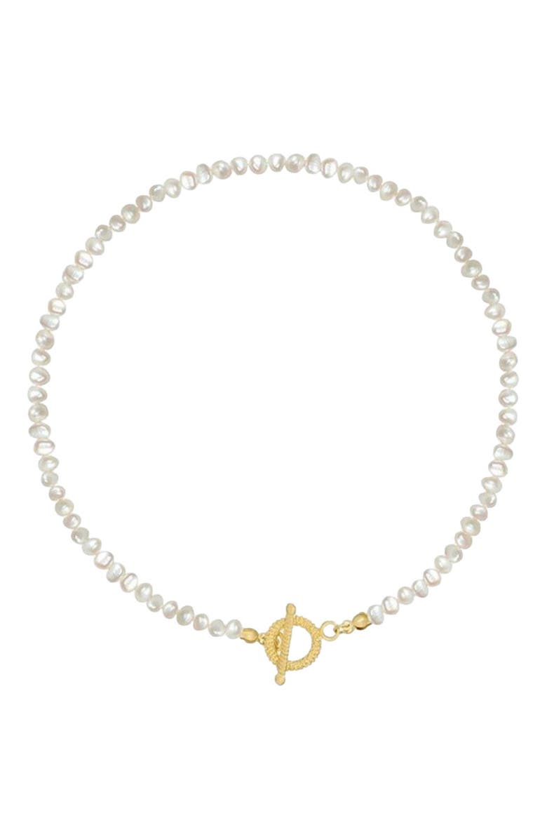 DLORIA Pearl Necklace Freshwater Pearl Necklace with Baroque Freshwater Pearls, Main, color, 