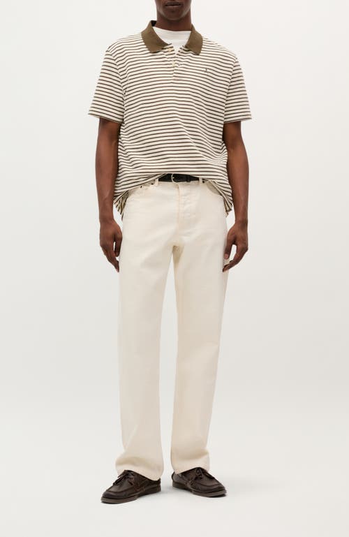 Scalpers Summer Stripes Polo In Brown