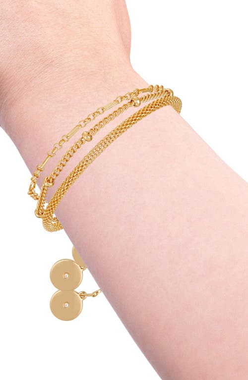 Vince Camuto Set Of 3 Mixed Chain Bracelets