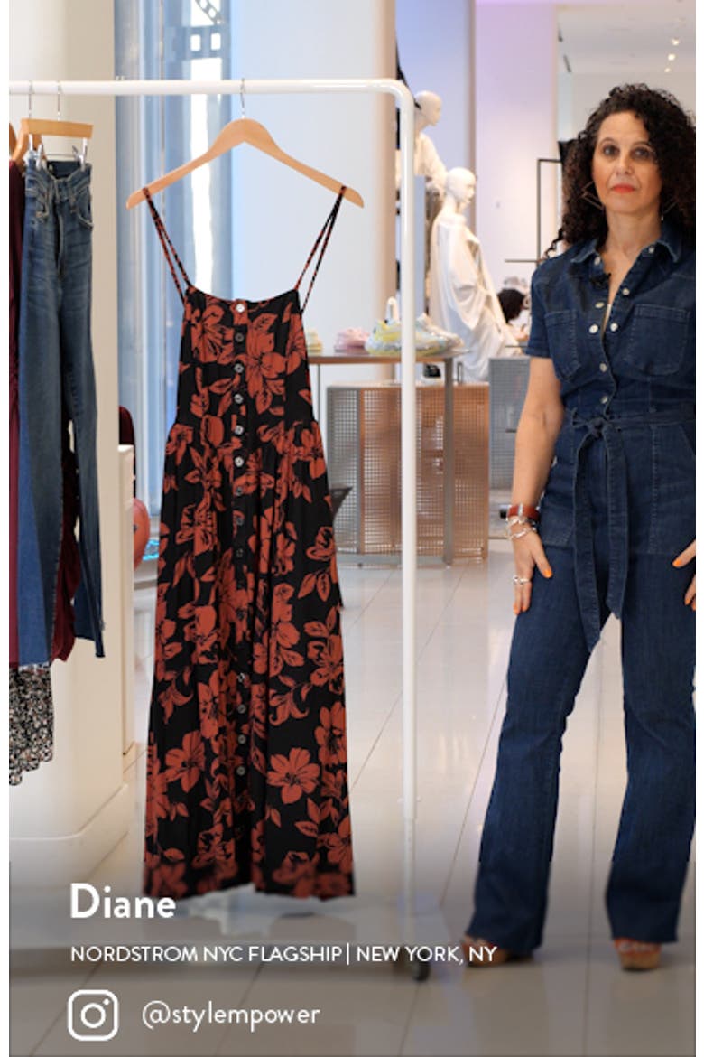 Floral Print Halter Neck Sundress video