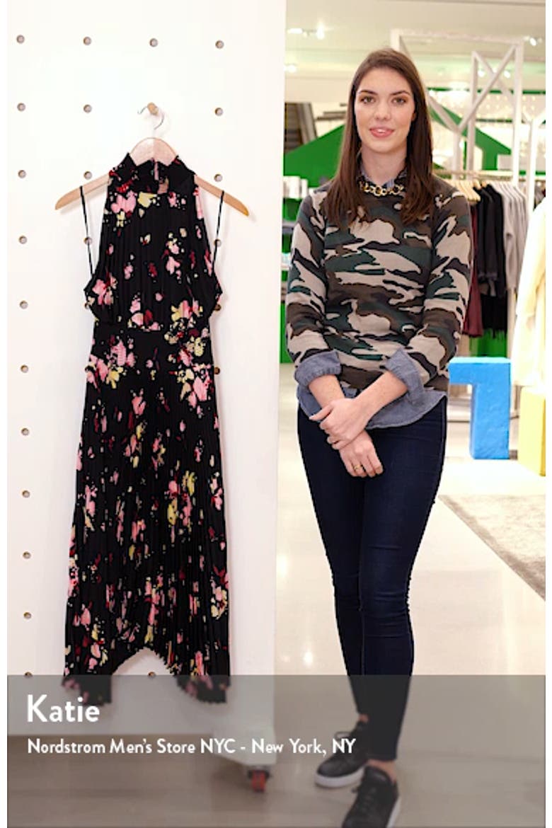 Renzo Floral Pleated Midi Dress video