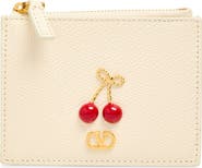 Valentino Garavani Cherryfic Leather Card Case