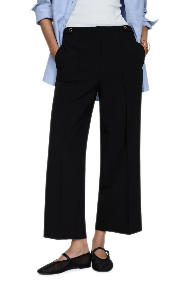 MANGO Straight Leg Ankle Pants, Main, color,