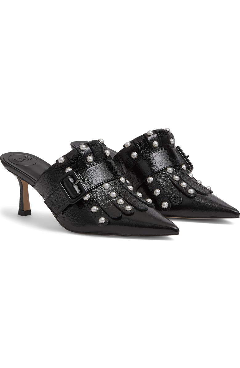 LK Bennett Studded Mule, Main, color, Black