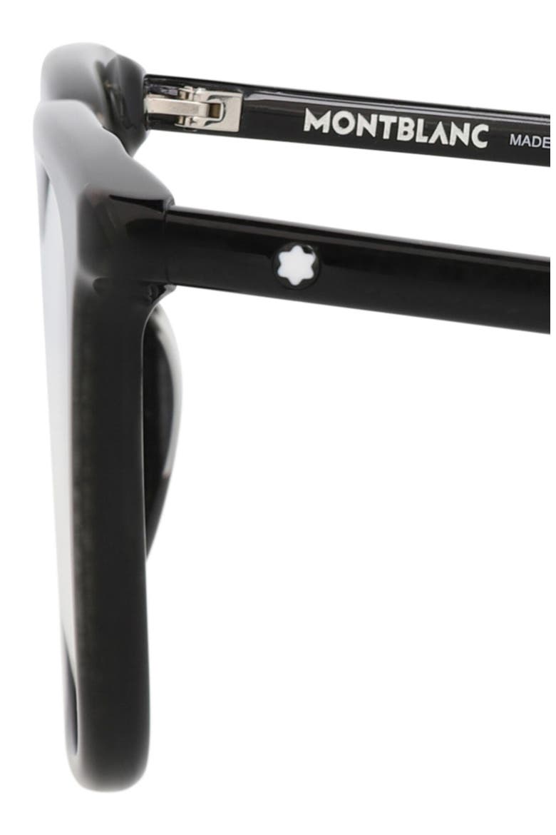 54mm Square Optical Glasses, Alternate, color, BLACK BLACK TRANSPARENT