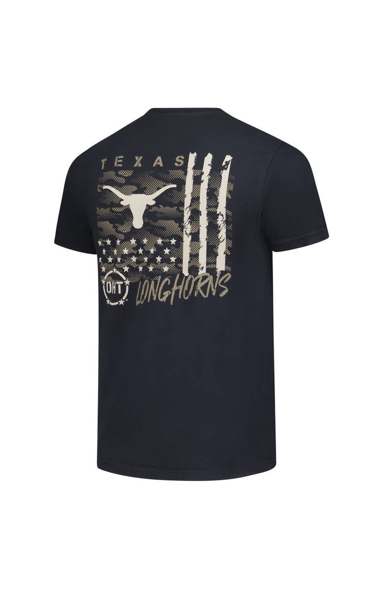 IMAGE ONE Men's  Black Texas Longhorns Comfort Colors OHT Camo Overlay T-Shirt, Alternate, color, Black