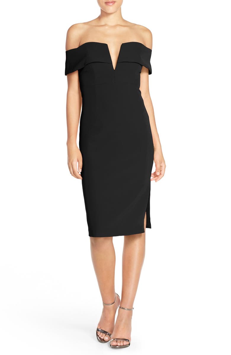 Bardot 'Candice' Crepe Midi Dress, Main, color,
