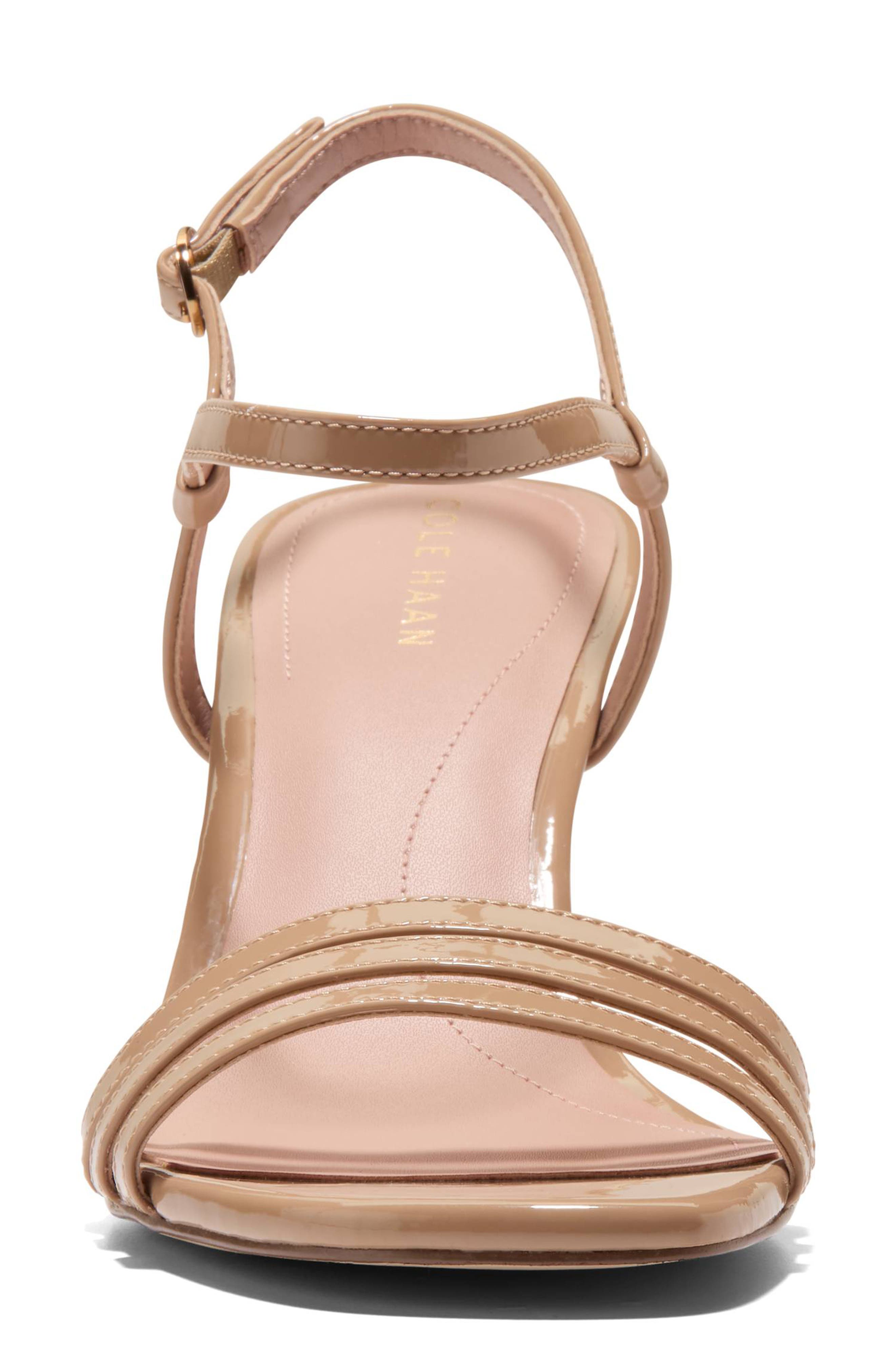 Cole Haan Michelina Strappy Sandal, Alternate, color, Tuscan Sand Patent Leather