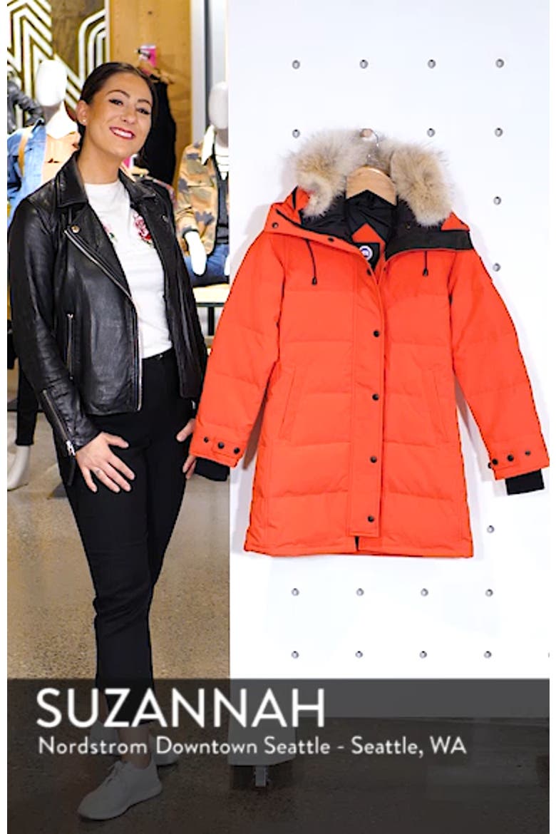 Shelburne Fusion Fit Genuine Coyote Fur Trim Down Parka video