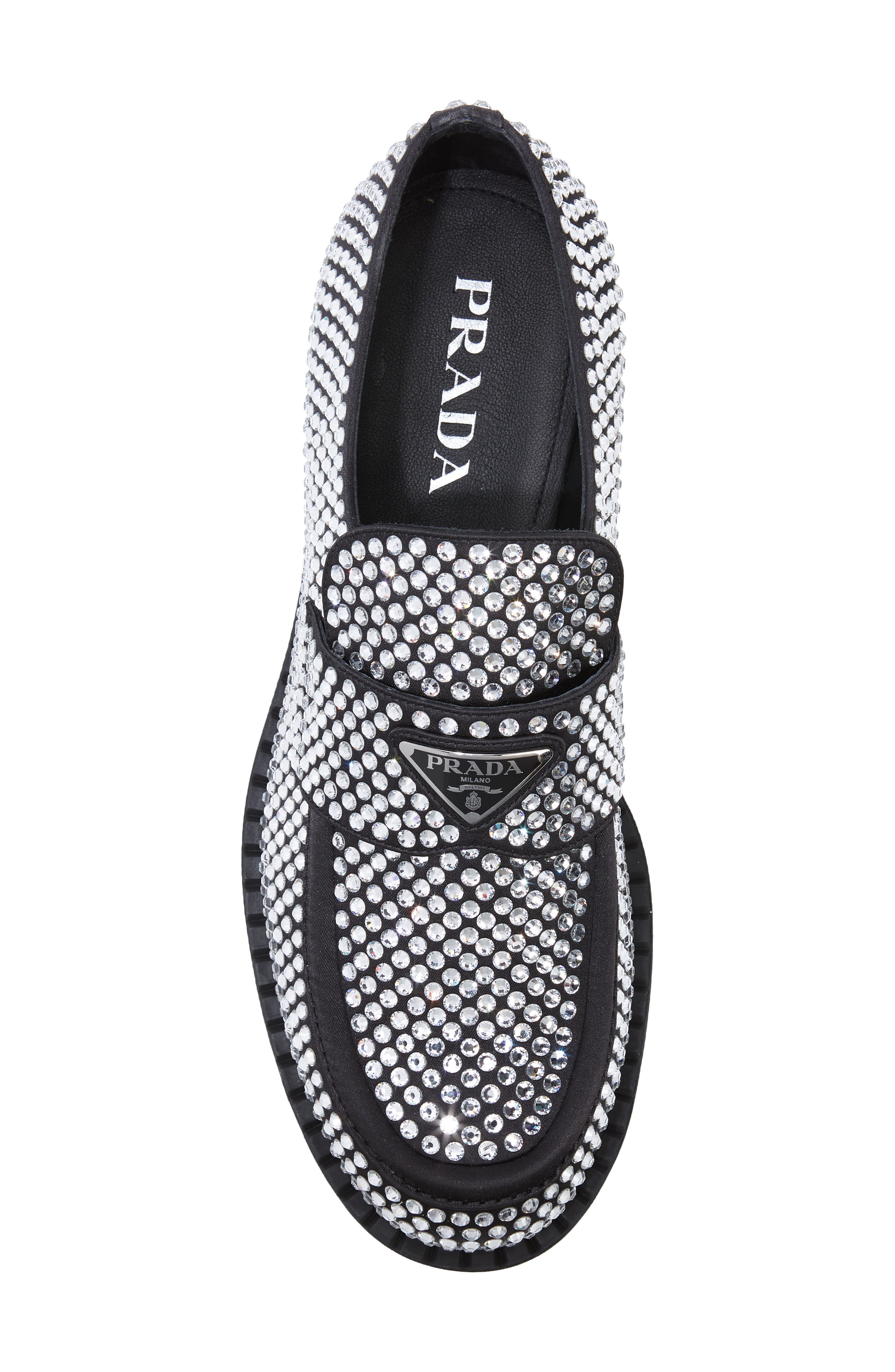 Prada Chocolate Loafer, Alternate, color, 