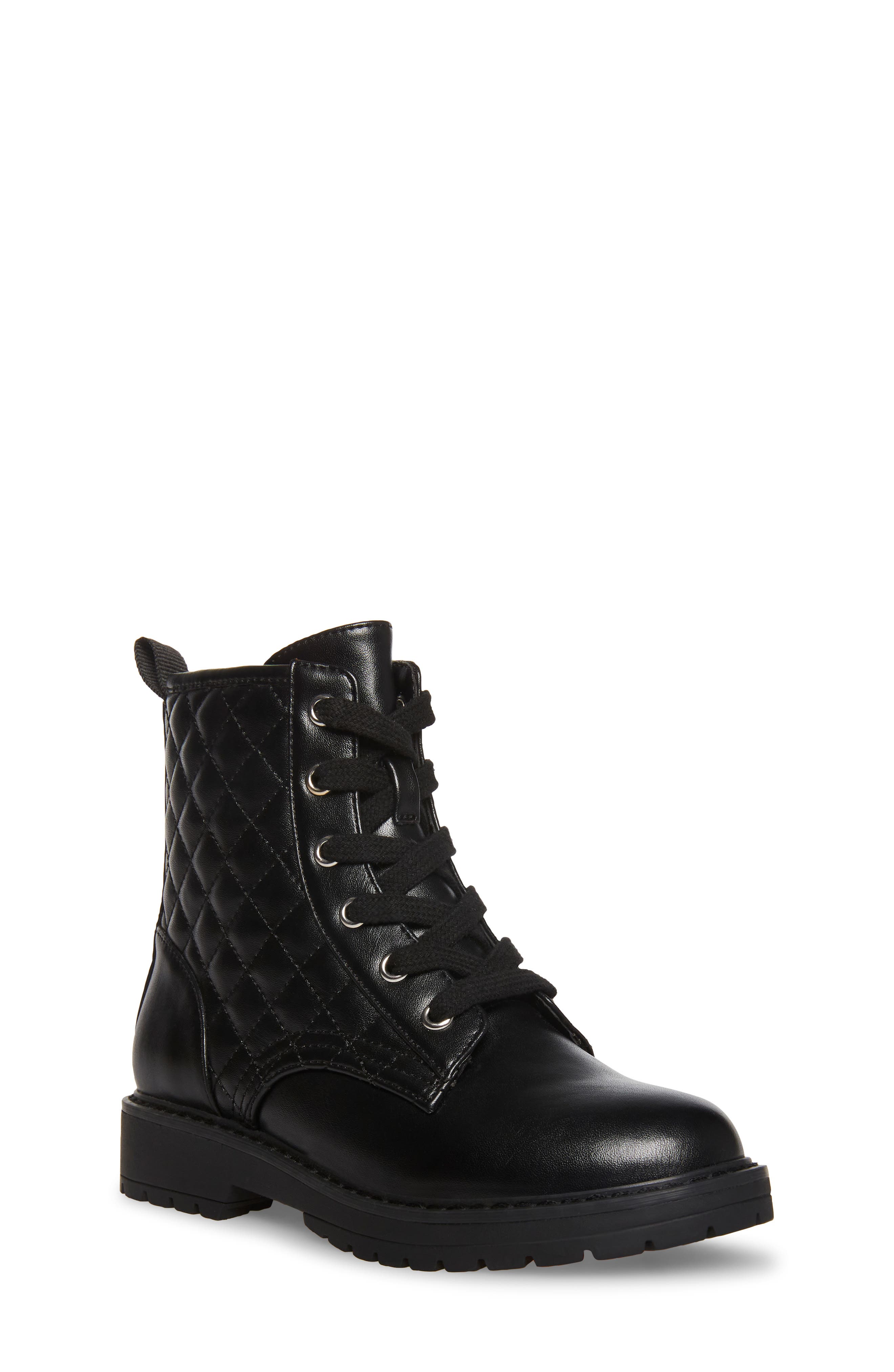 Bettyy Lace-Up Boot, Main, color, BLACK