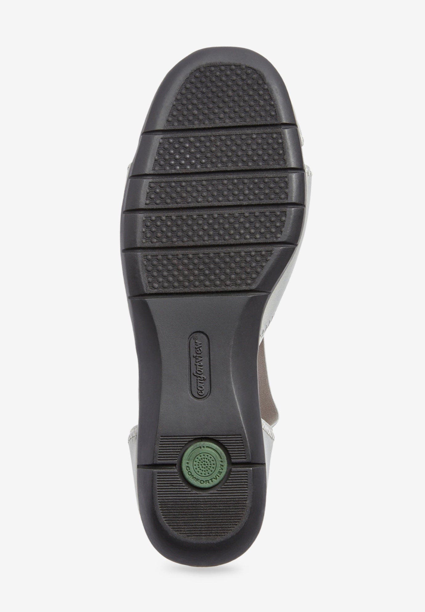 The Cheryl Stretch Neoprene Flat, Alternate, color, SILVER METALLIC