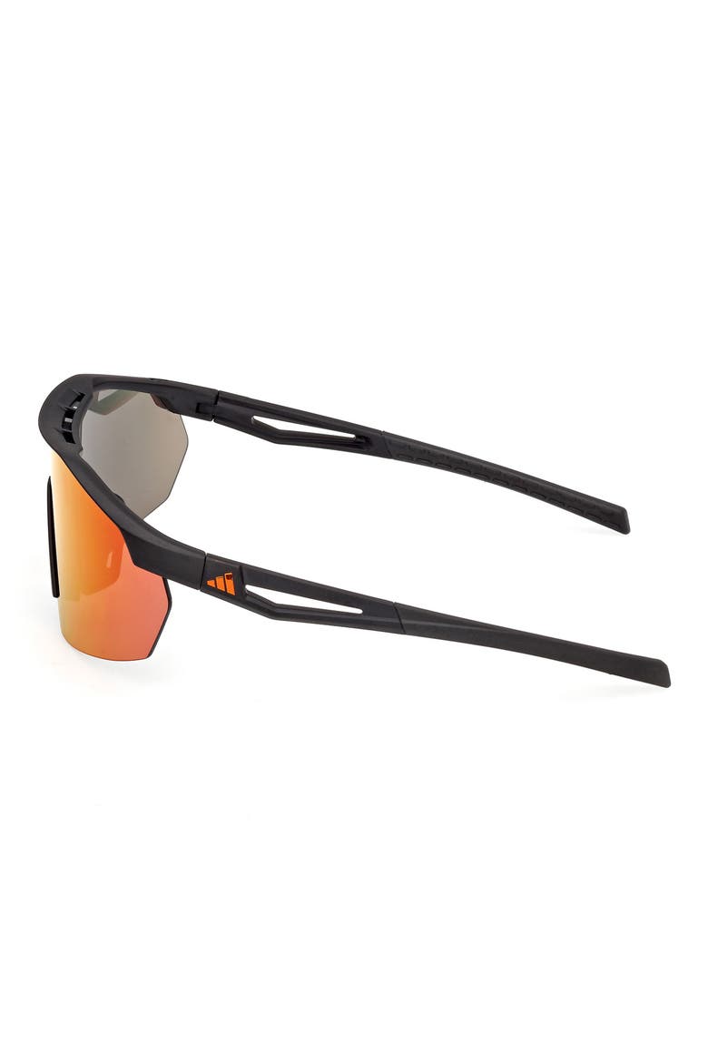 00mm Shield Sunglasses, Alternate, color, MATTE BLACK / ROVIEX MIRROR