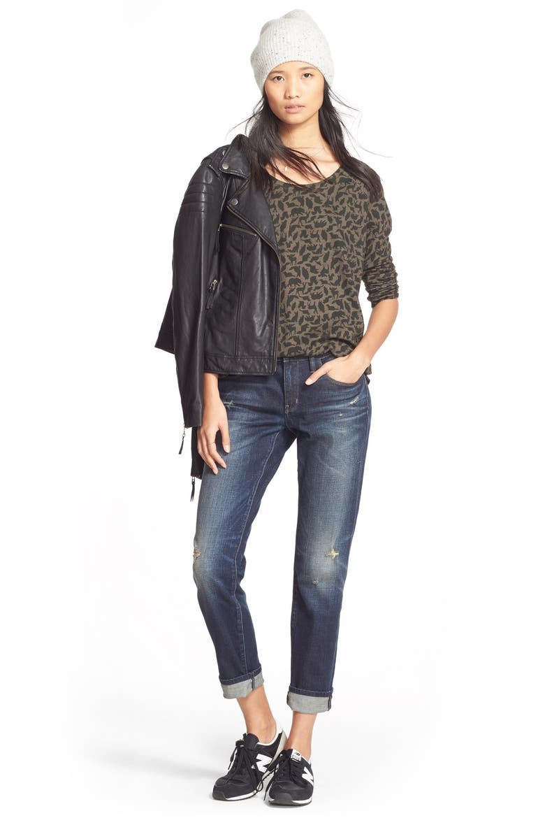 Treasure&Bond Boyfriend Jeans, Alternate, color, CROSS DARK DIRTY