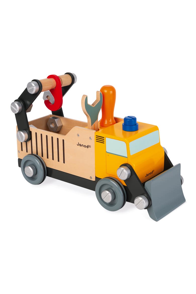 Brico DIY Construction Truck, Main, color, RED
