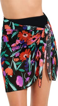 Profile by Gottex Mesh Sarong Wrap Skirt