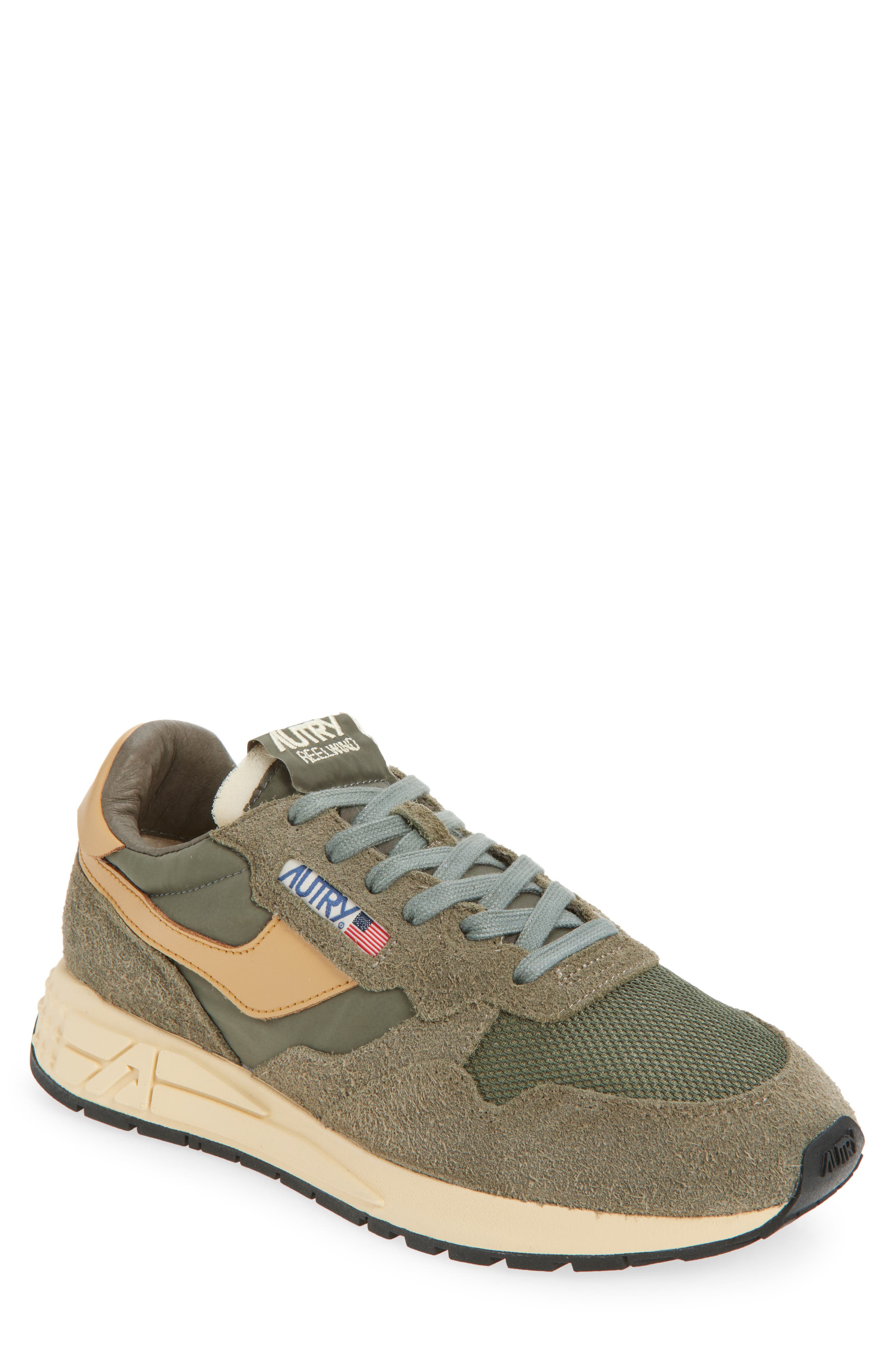 AUTRY Reelwind Low Sneaker, Main, color, Khaki/ Taffy