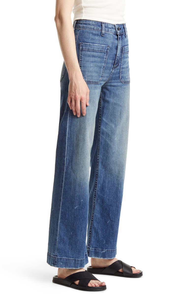 ASKK NY Sailor High Waist Wide Leg Jeans, Alternate, color, 