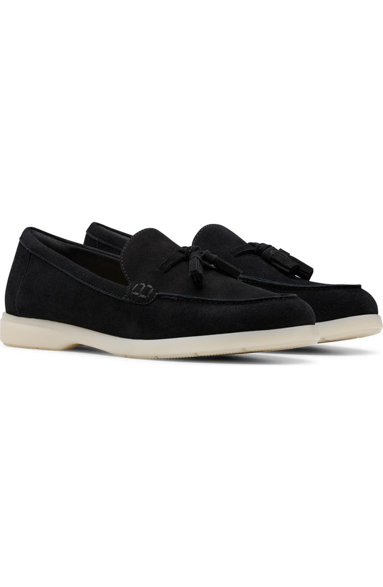 Clarks<sup>®</sup> Narini Edge Loafer, Main, color, Black Suede