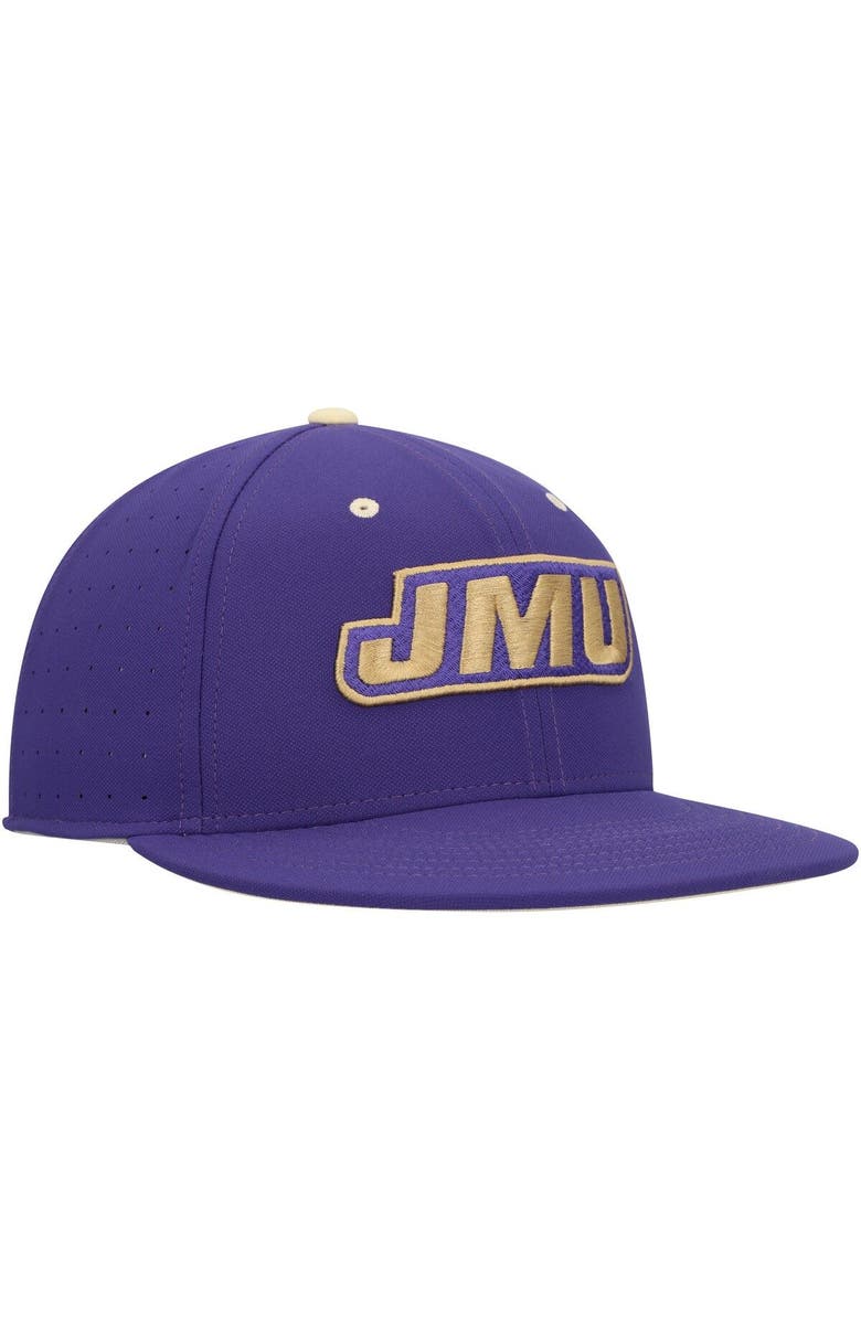 Nike Men's Nike Purple James Madison Dukes True AeroBill Performance Fitted Hat, Alternate, color, 