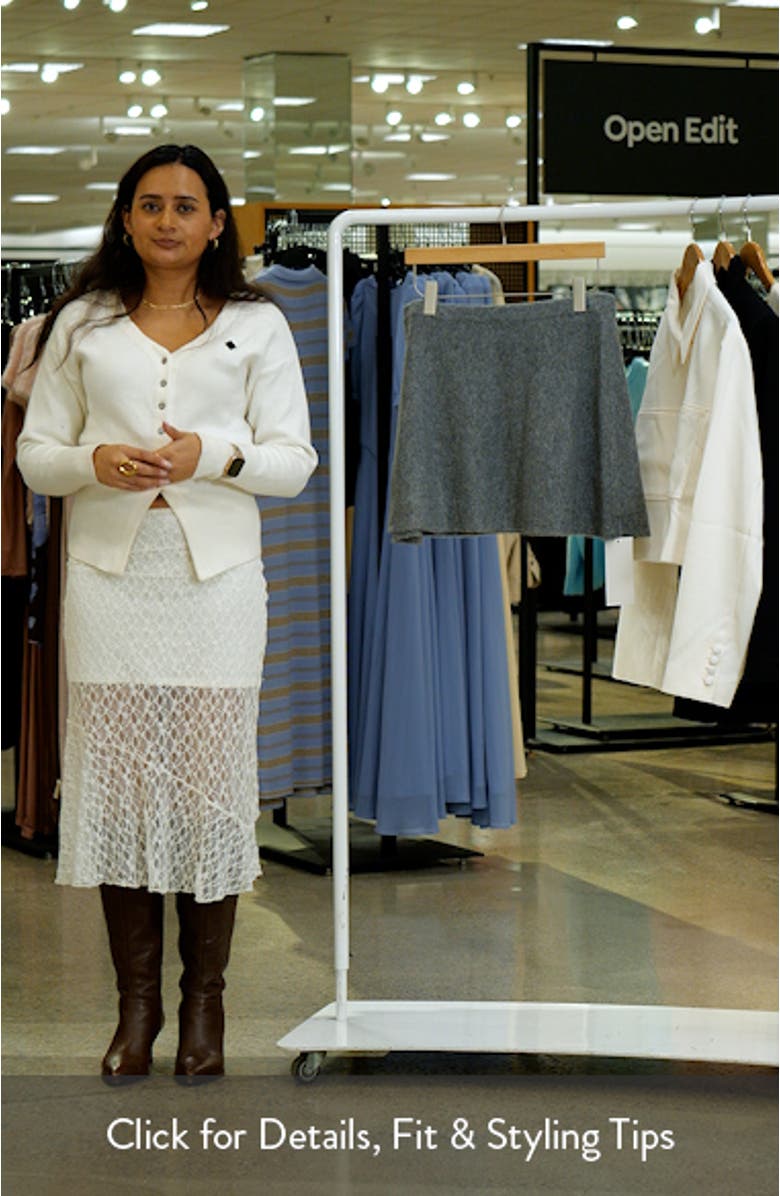 Flare Circle Sweater Miniskirt, sales video thumbnail