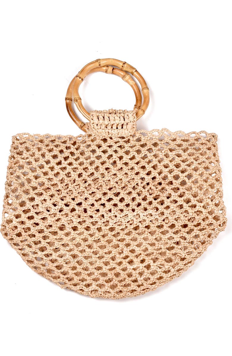 Adornia Raffia Tote Bag, Alternate, color,