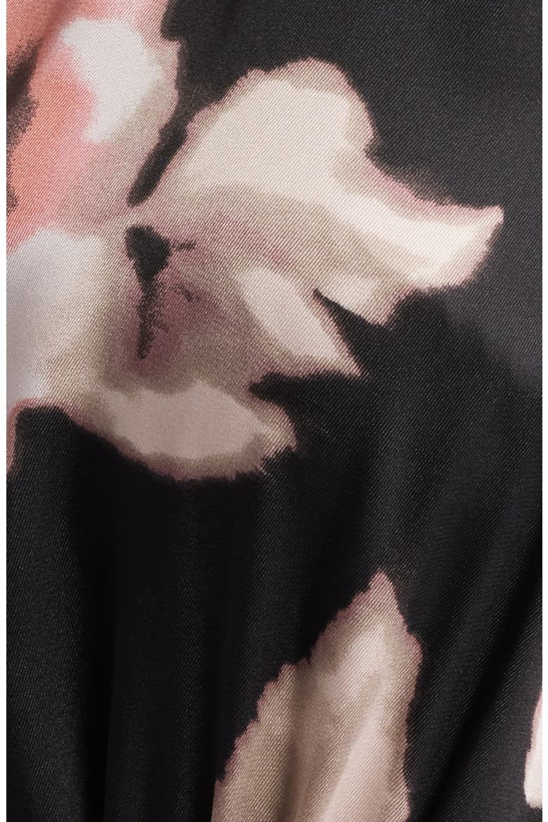 Floral Long Sleeve Shirtdress, Alternate, color, BLACK PINK