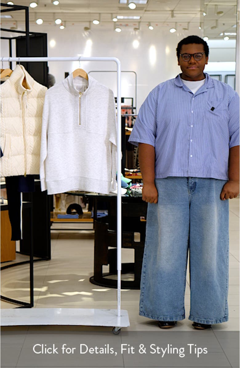 Molly Longline DoubleSoft<sup>®</sup> Half Zip Sweatshirt, sales video thumbnail